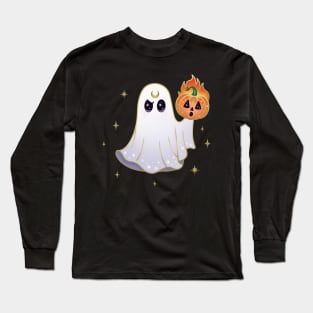 Aries Pumpkin Ghost Long Sleeve T-Shirt